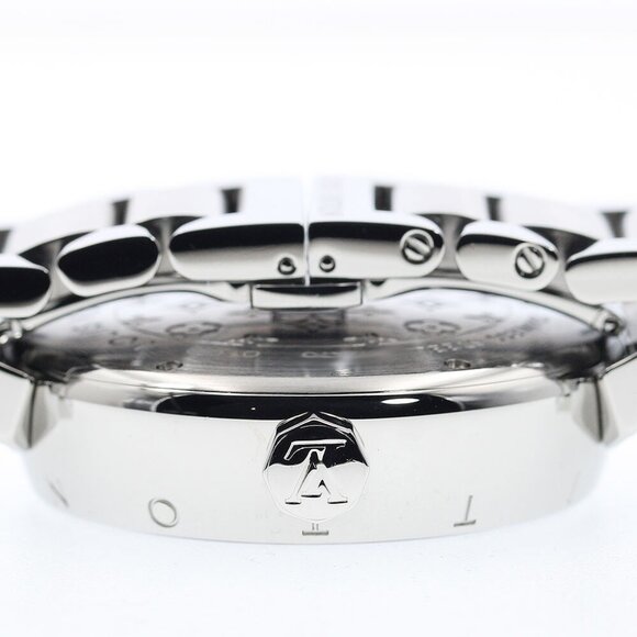 LOUIS VUITTON Tambour Q111G Date Rag Diamond Brown Dial Quartz Men's_873310 - Picture 3 of 7